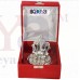 OkaeYa Silver Finish Pagadi Ganesh God Idol With Beautiful Velvet Box 